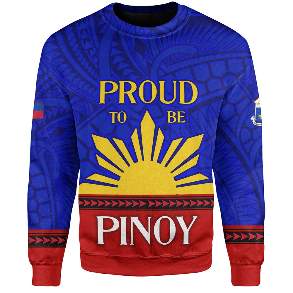 Philippines Sweatshirt - Proud To Be Pinoy