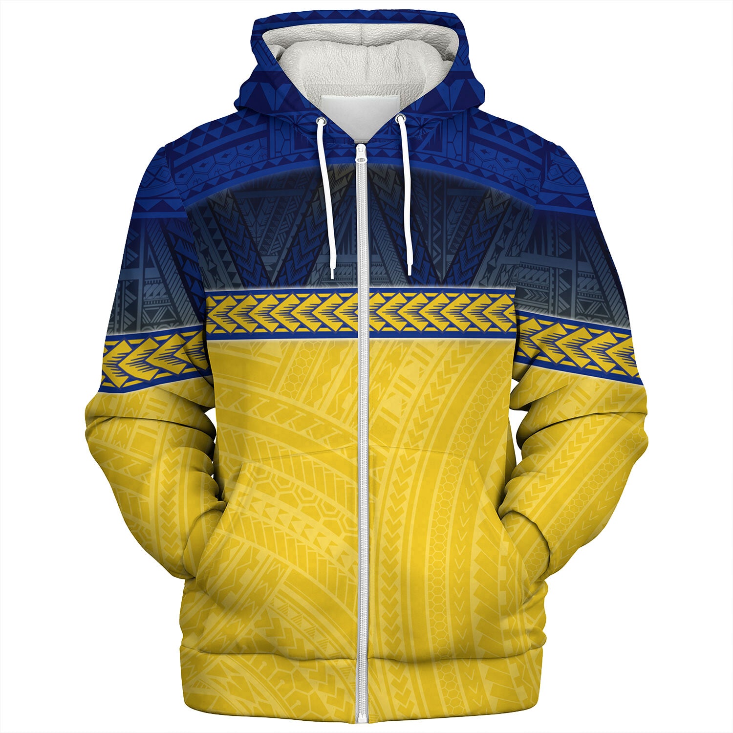 Micronesian Culture Tribal Patterns Special Design Sherpa Hoodie