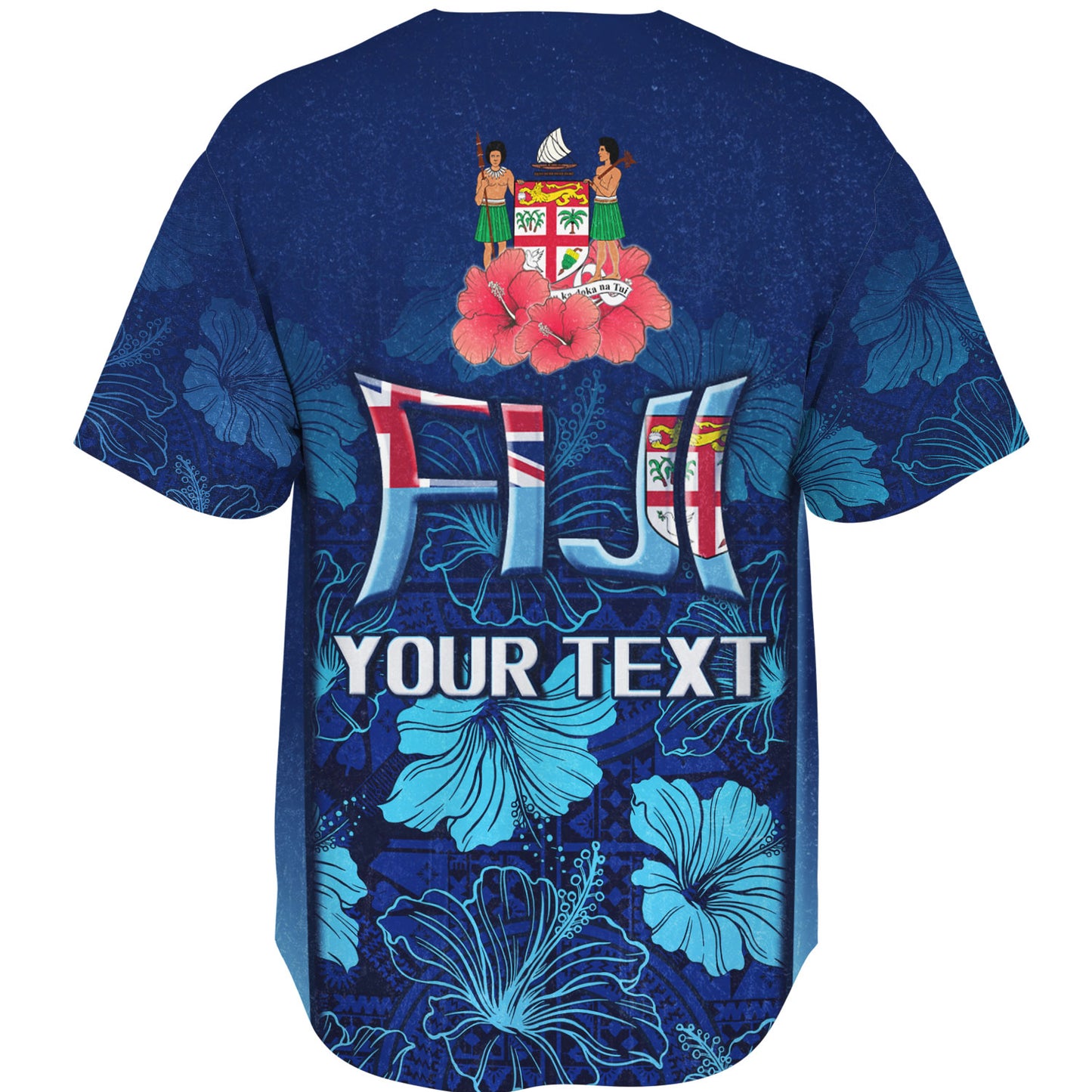 Fiji Custom Personalised Baseball Jacket Fijian Traditional Patterns Hibiscus Flowers