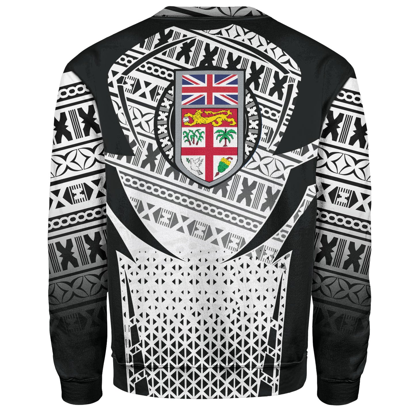 Fiji Sweatshirt Flying Fijians Rugby Cup (Black-White Ver)