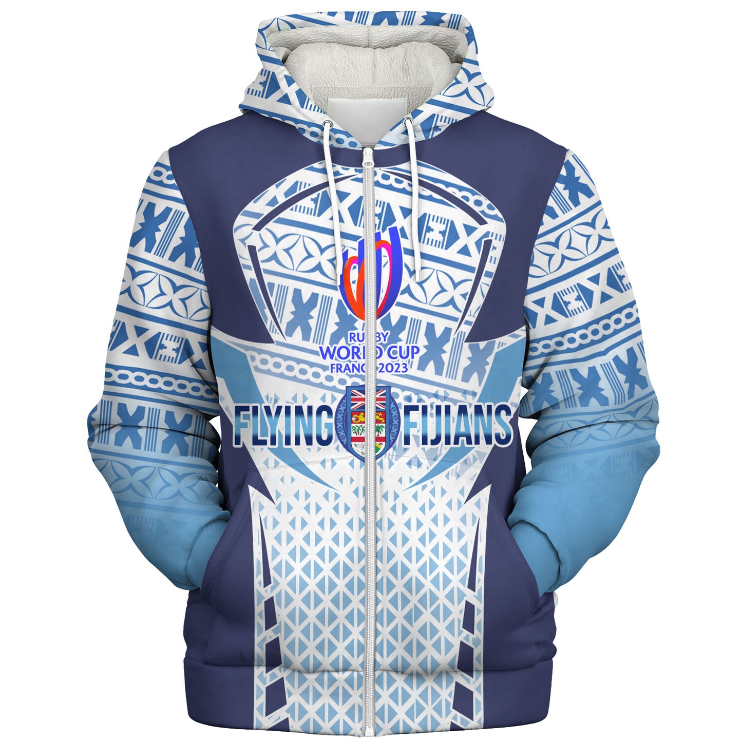 Fiji Sherpa Hoodie Flying Fijians Rugby Cup