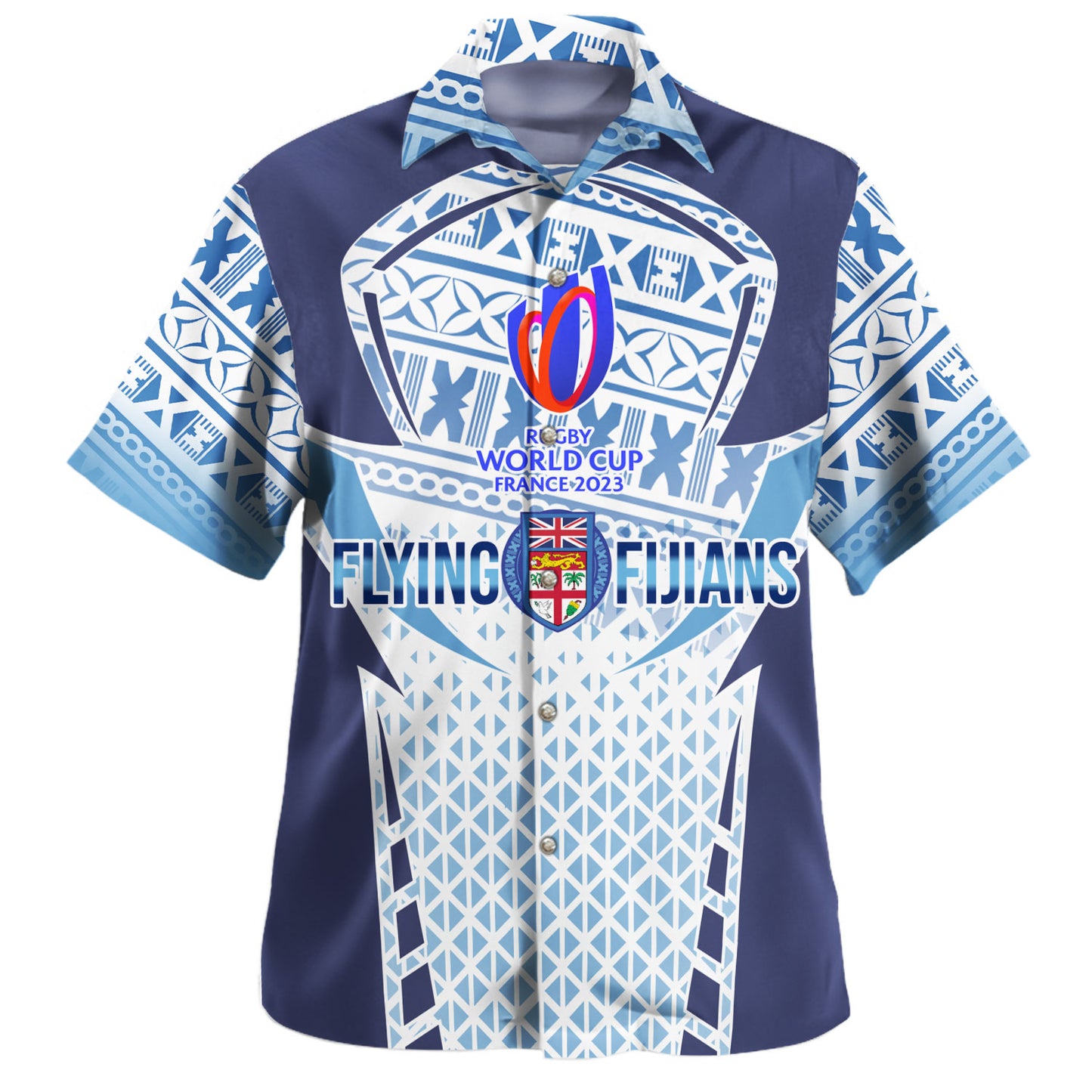 Fiji Custom Personalised Hawaiian Shirt Bring The Heat Rugby Cup