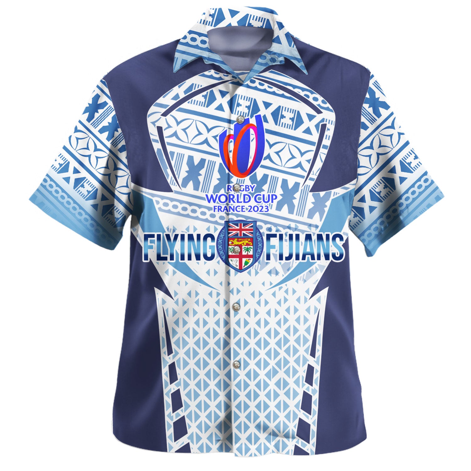 Fiji Custom Personalised Hawaiian Shirt Bring The Heat Rugby Cup