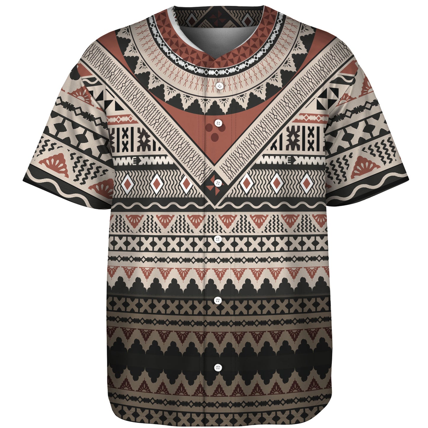 Fiji Baseball Shirt Fiji Traditional Culture - Tapa Cloth