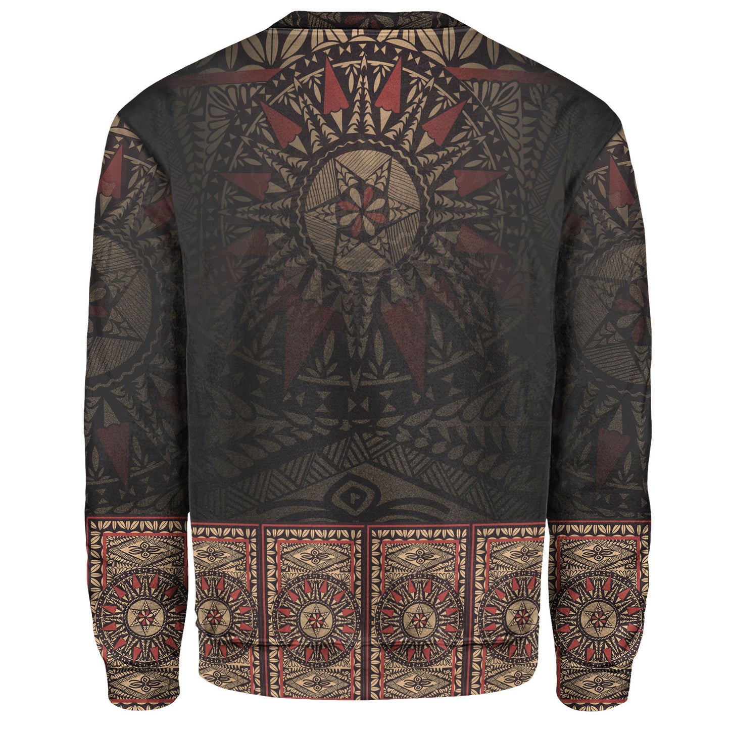 Fiji Sweatshirt Fijian Masi Tapa Patterns