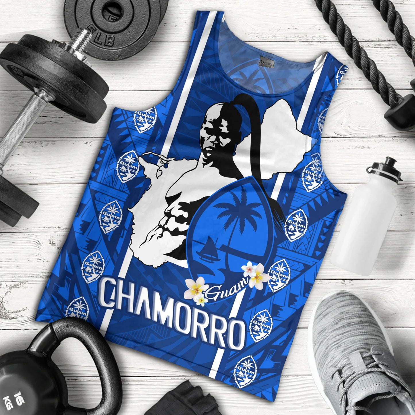 Guam Custom Personalised Tank Top Chamorro Warrior Traditional Tribal Patterns