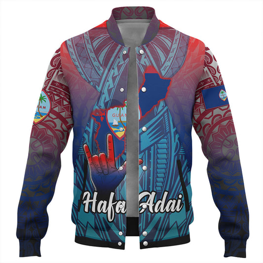 Guam Baseball Jacket Hafa Adai From Guam Style