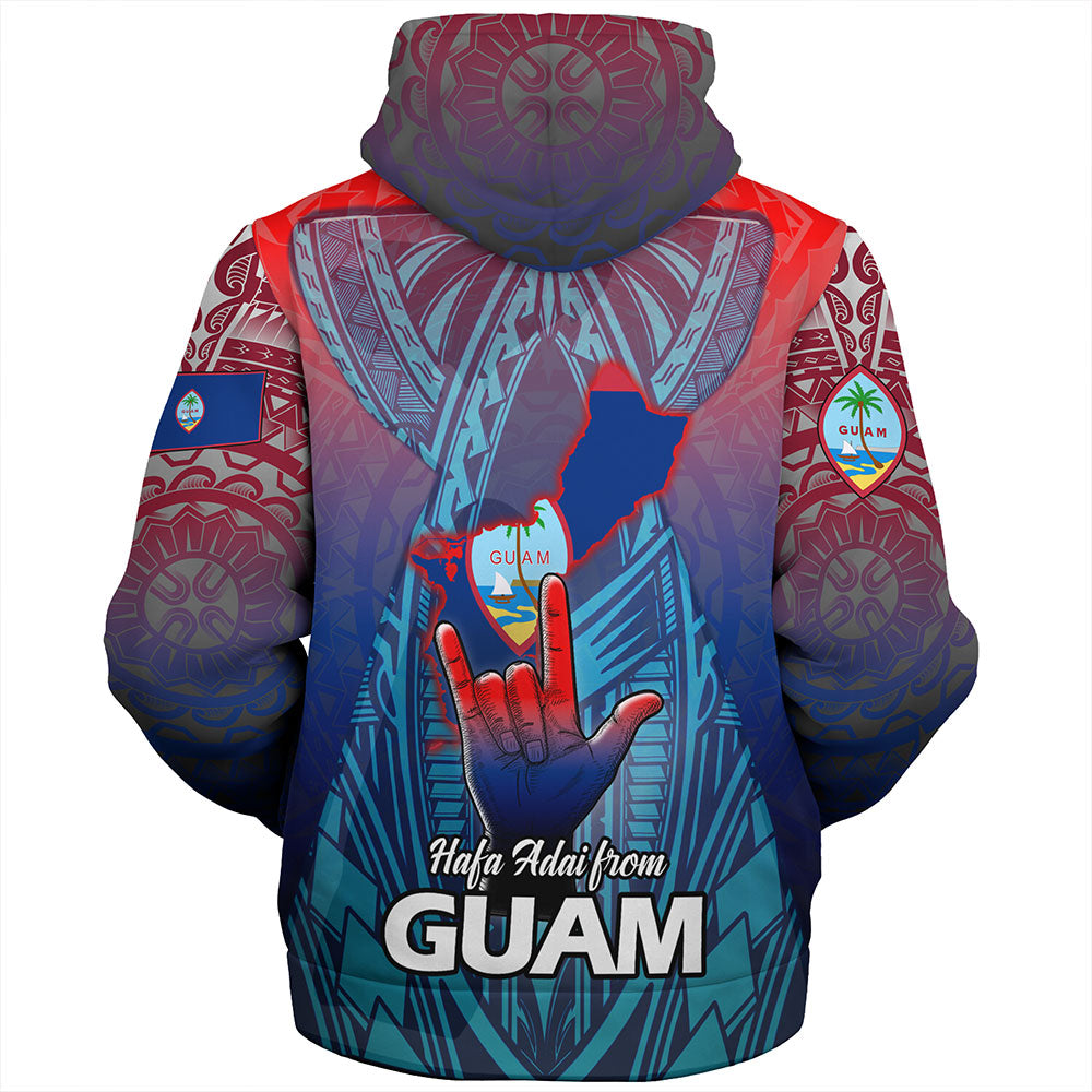 Guam Sherpa Hoodie Hafa Adai From Guam Style