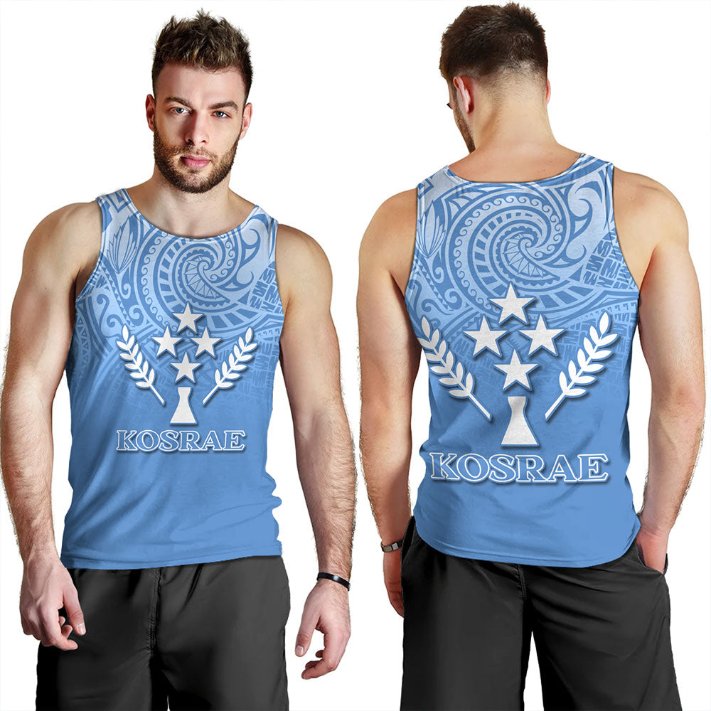 Kosrae Tank Top Flag Color With Traditional Patterns