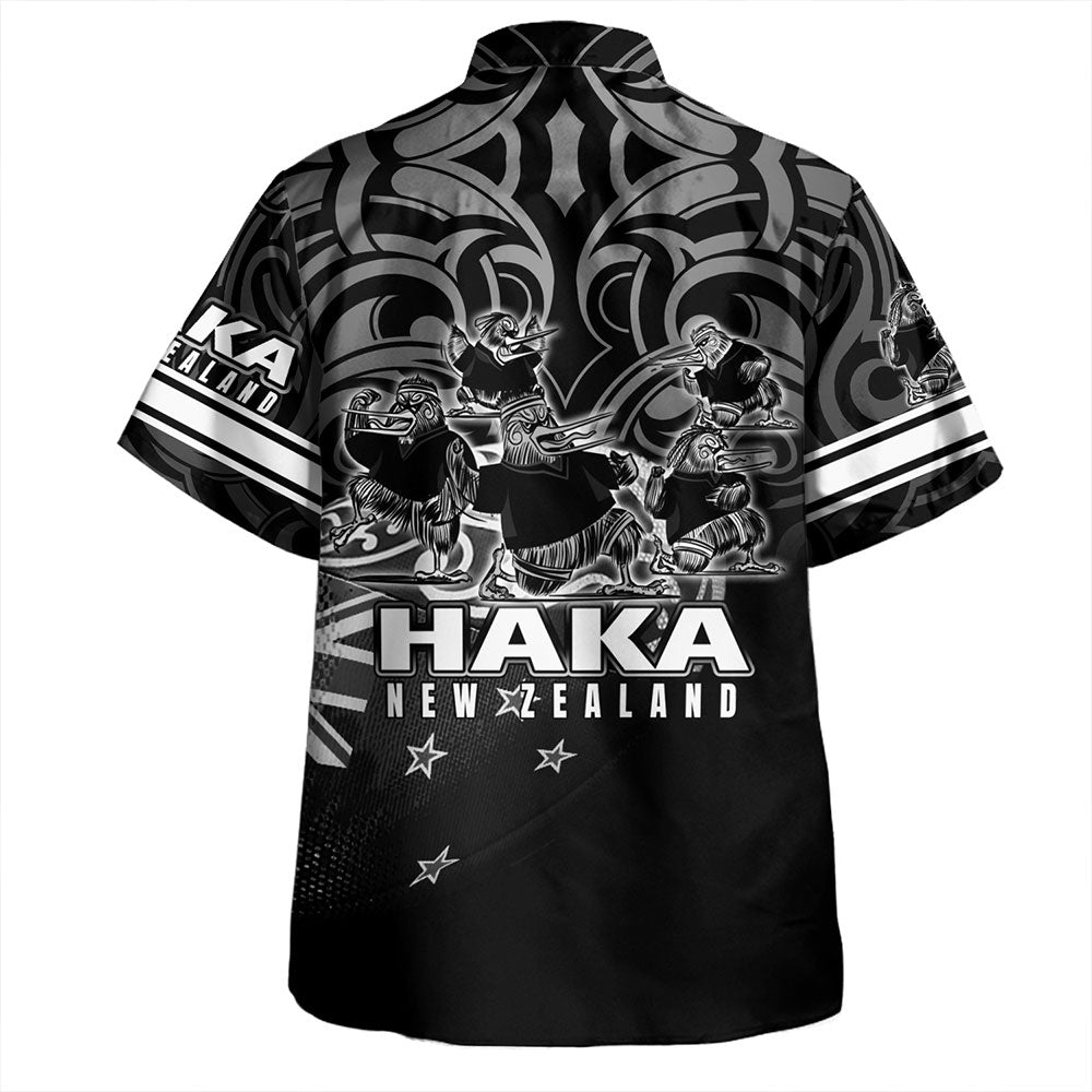 New Zealand Hawaiian Shirt Kiwi Birds With Rugby Ball