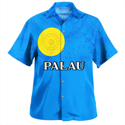 Chuuk State Hawaiian Shirt Flag Color With Traditional Patterns