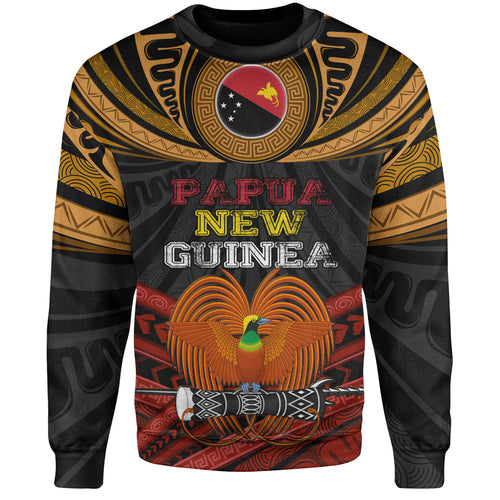 Papua New Guinea Custom Personalised Sweatshirt Papua New Guinea Fabric Pattern Design