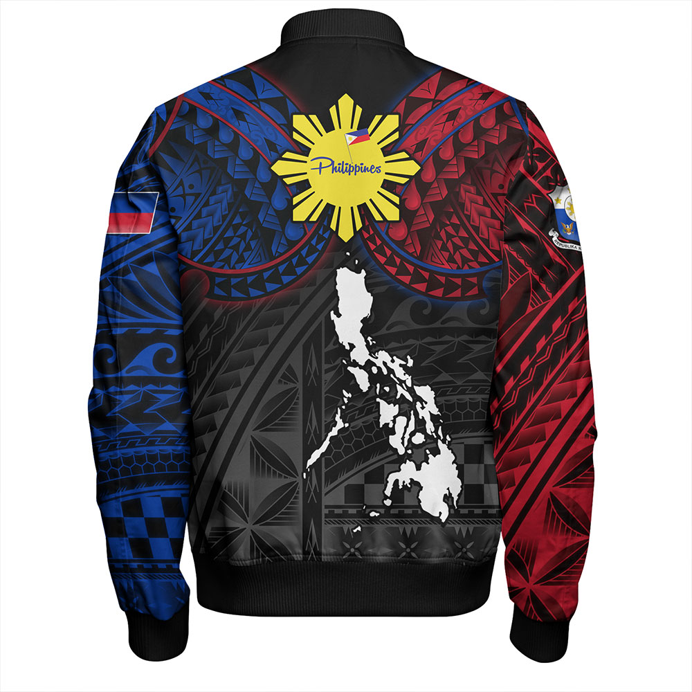 Philippines Bomber Jacket - Philippines Half Sleeve Tattoo Patterns Style