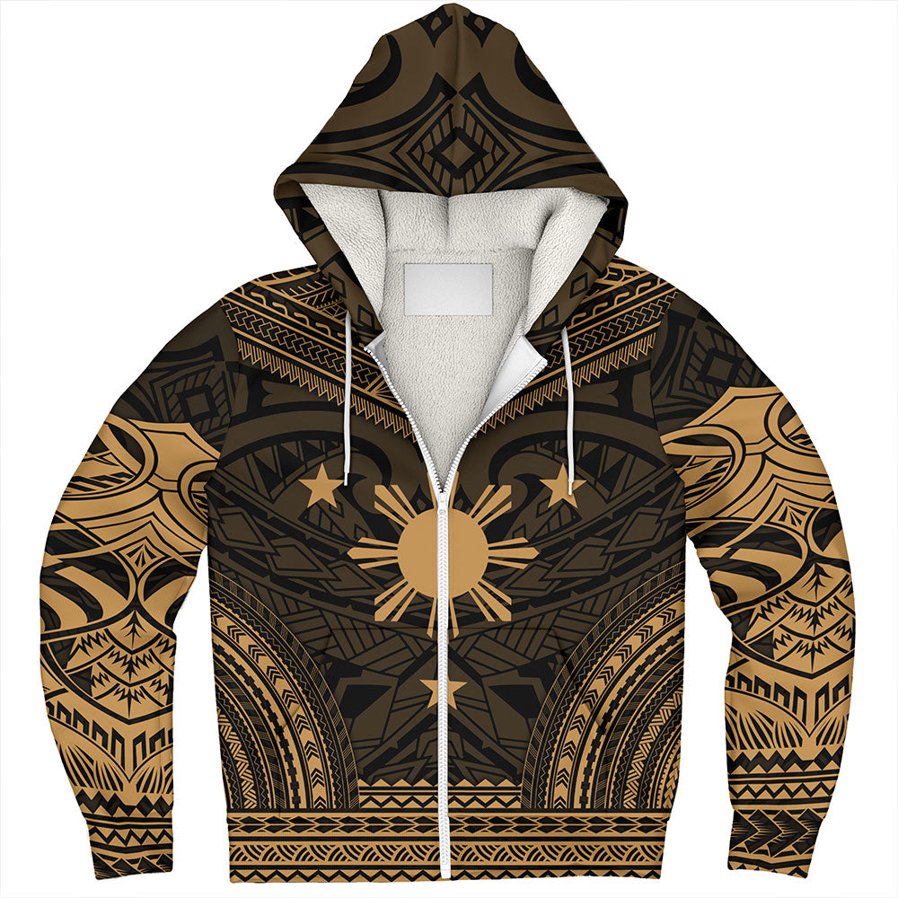 Philippines Sherpa Hoodie - Philippines Cheif Tattoo Patterns Style