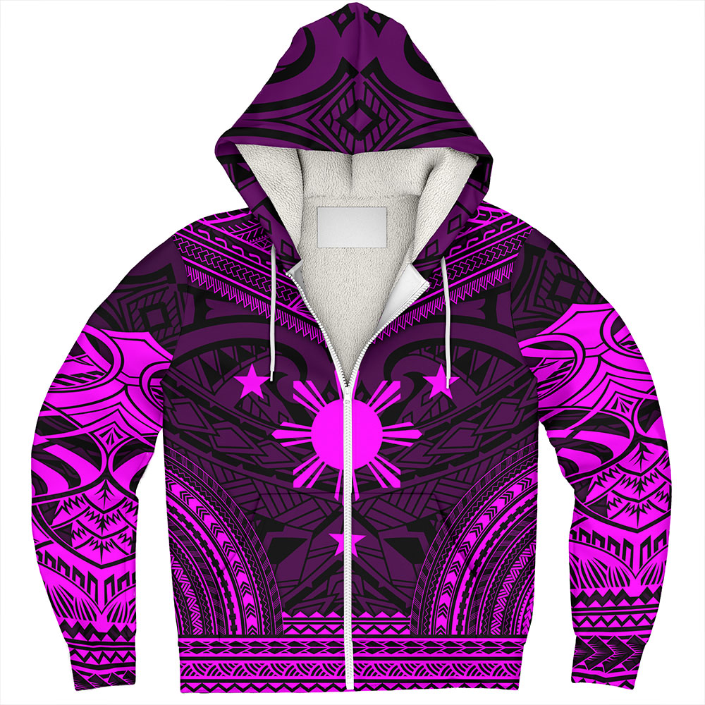 Philippines Sherpa Hoodie - Philippines Cheif Tattoo Patterns Style