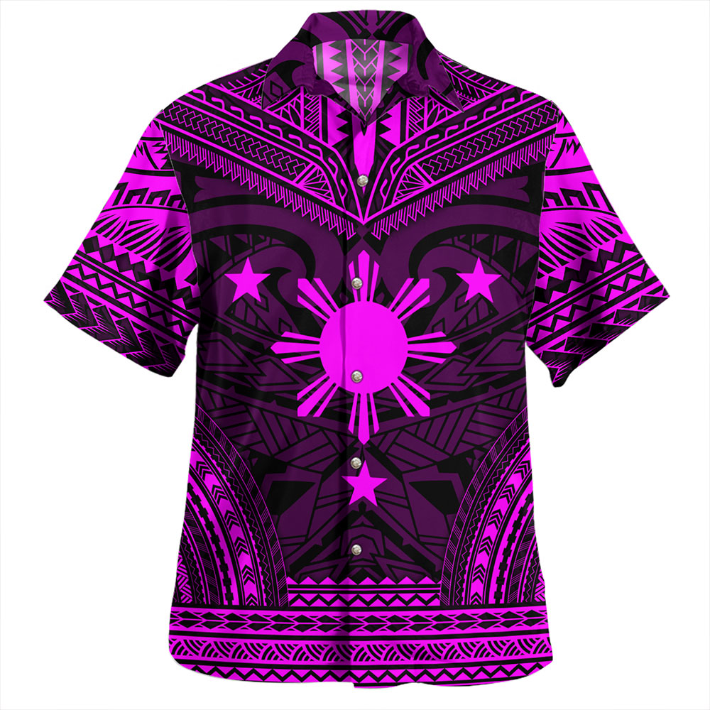 Philippines Hawaiian Shirt - Philippines Cheif Tattoo Patterns Style