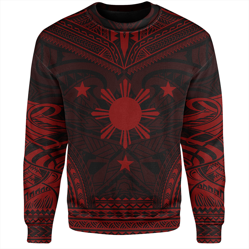 Philippines Sweatshirt - Philippines Cheif Tattoo Patterns Style