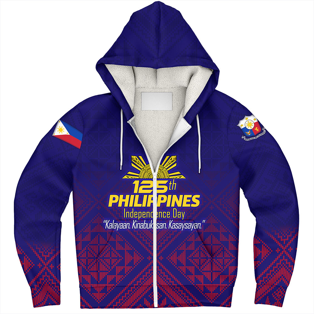 Philippines Filipinos Sherpa Hoodie Philippines Independence Day Kalayaan-Kinabukasan-Kasaysayan