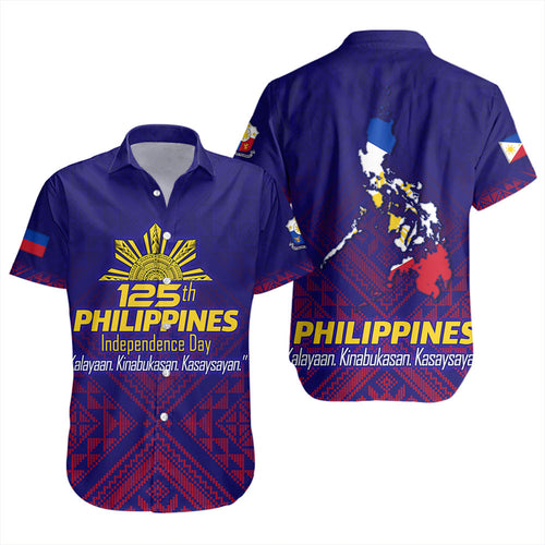 Philippines Filipinos Short Sleeve Shirt Philippines Independence Day Kalayaan-Kinabukasan-Kasaysayan