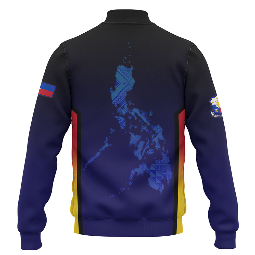 Philippines Filipinos Baseball Jacket Philippines Independence Day With Map
