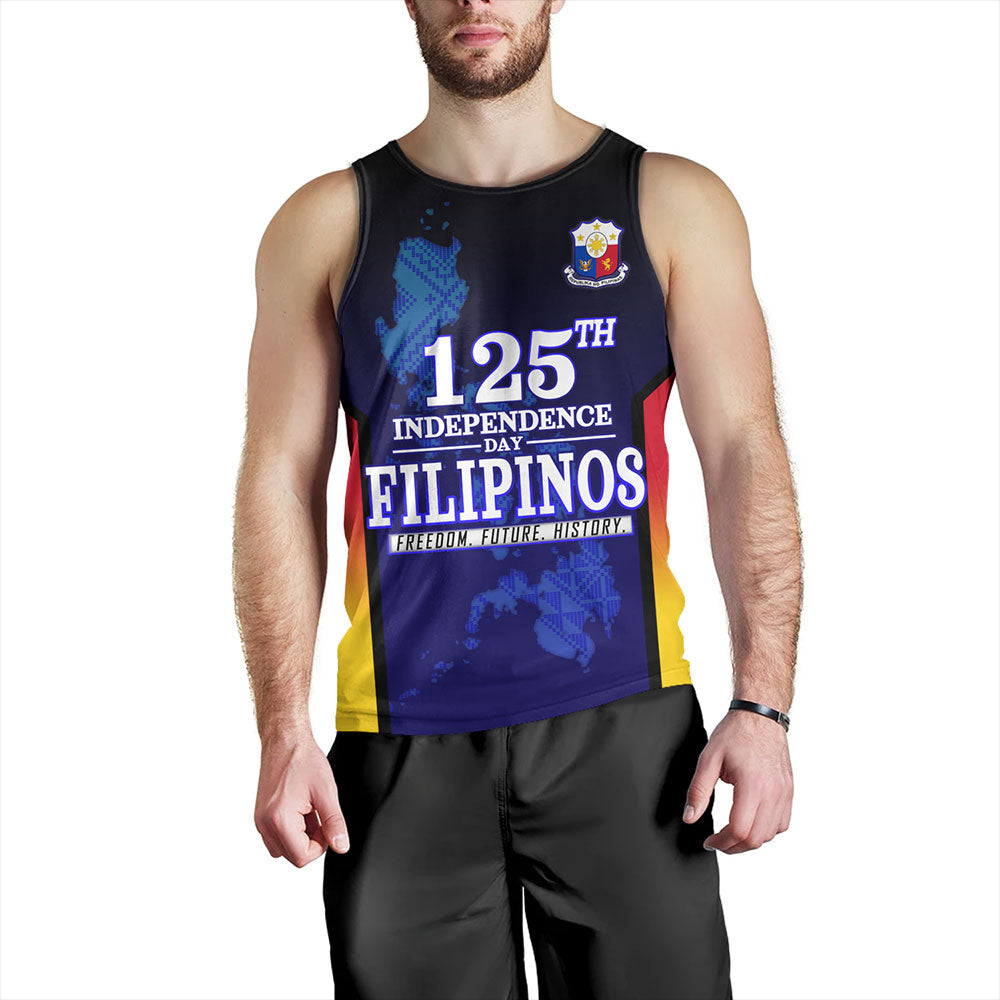 Philippines Filipinos Tank Top Philippines Independence Day With Map