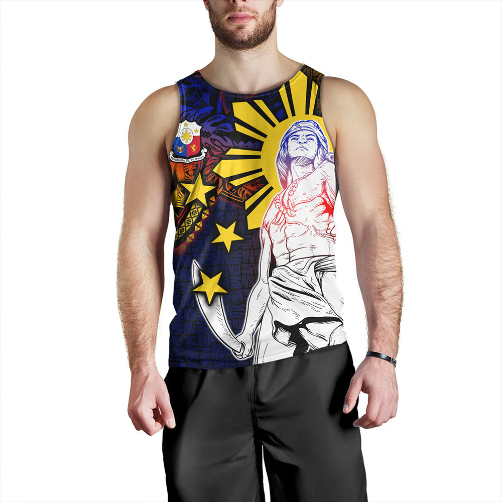 Philippines Filipinos Tank Top Lapu-lapu Hero With Seal Filipinos Tribal Patterns