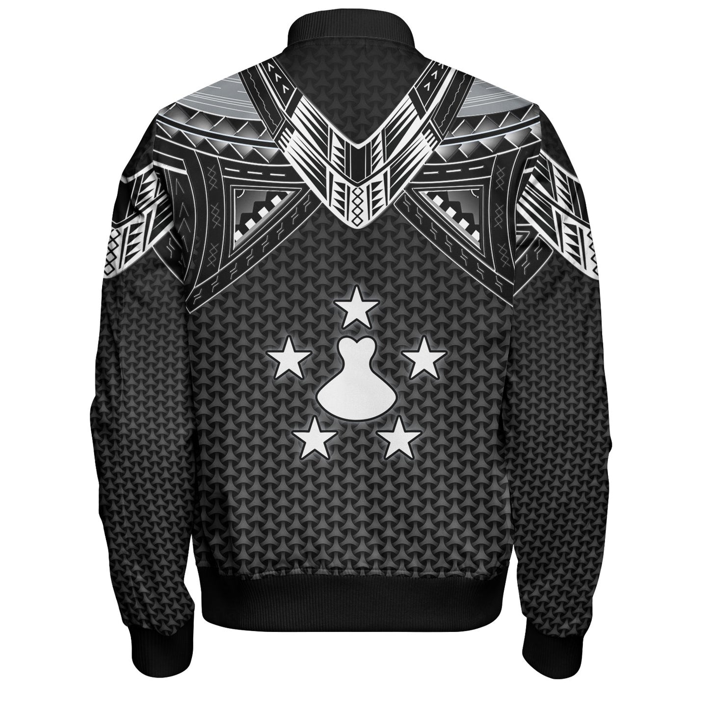 Austral Islands Custom Personalised Bomber Jacket Polynesian Tribal Tattoo
