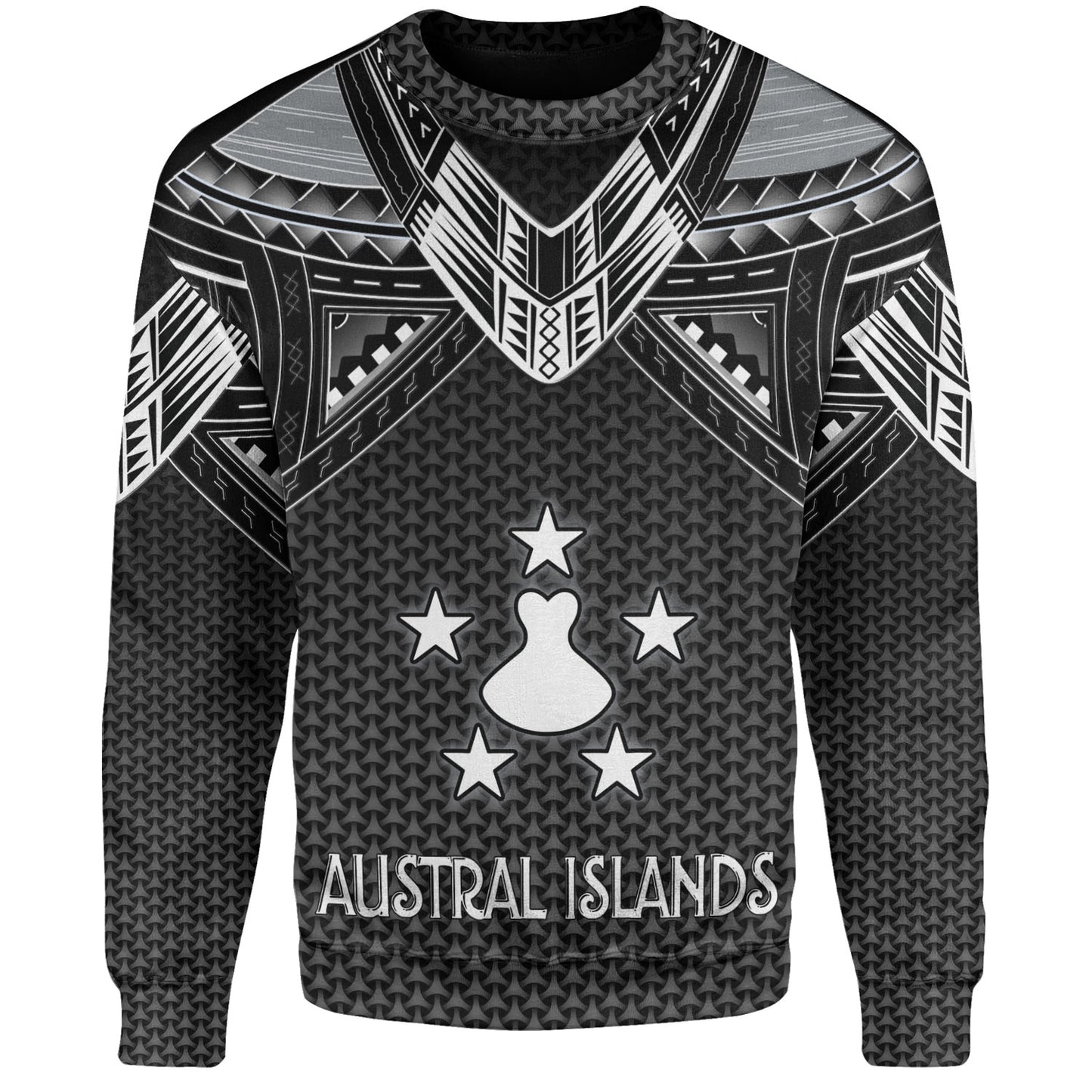 Austral Islands Custom Personalised Sweatshirt Polynesian Tribal Tattoo