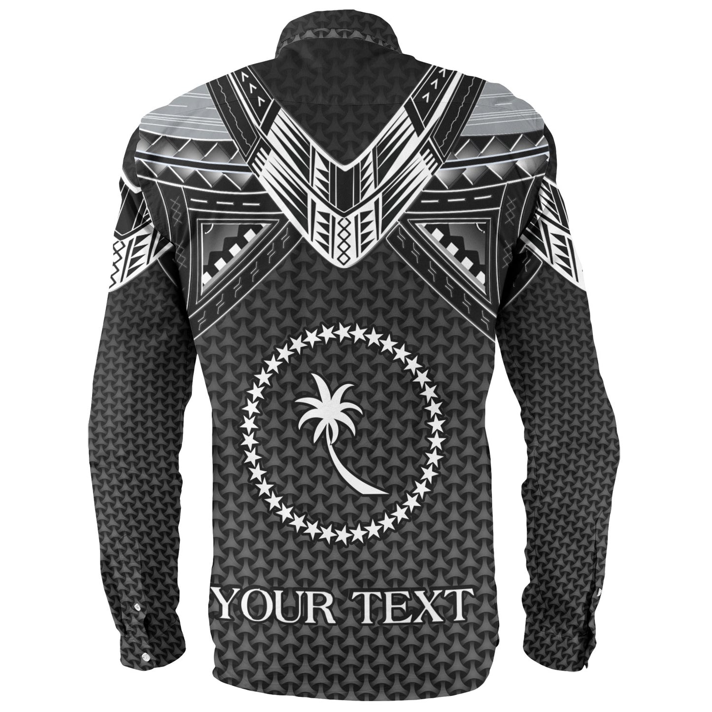 Chuuk State Custom Personalised Long Sleeve Shirt Polynesian Tribal Tattoo