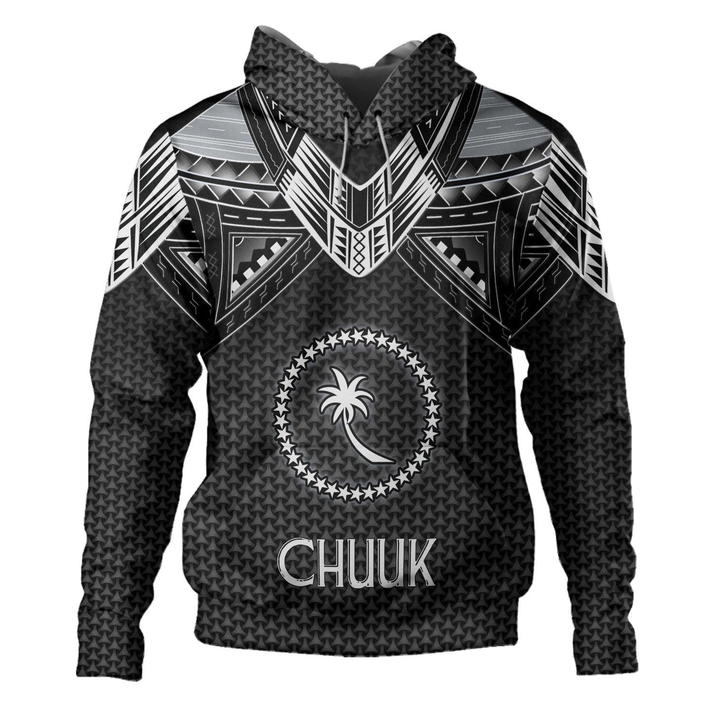 Chuuk State Custom Personalised Hoodie Polynesian Tribal Tattoo