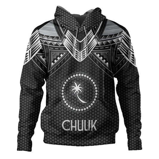 Chuuk State Custom Personalised Hoodie Polynesian Tribal Tattoo