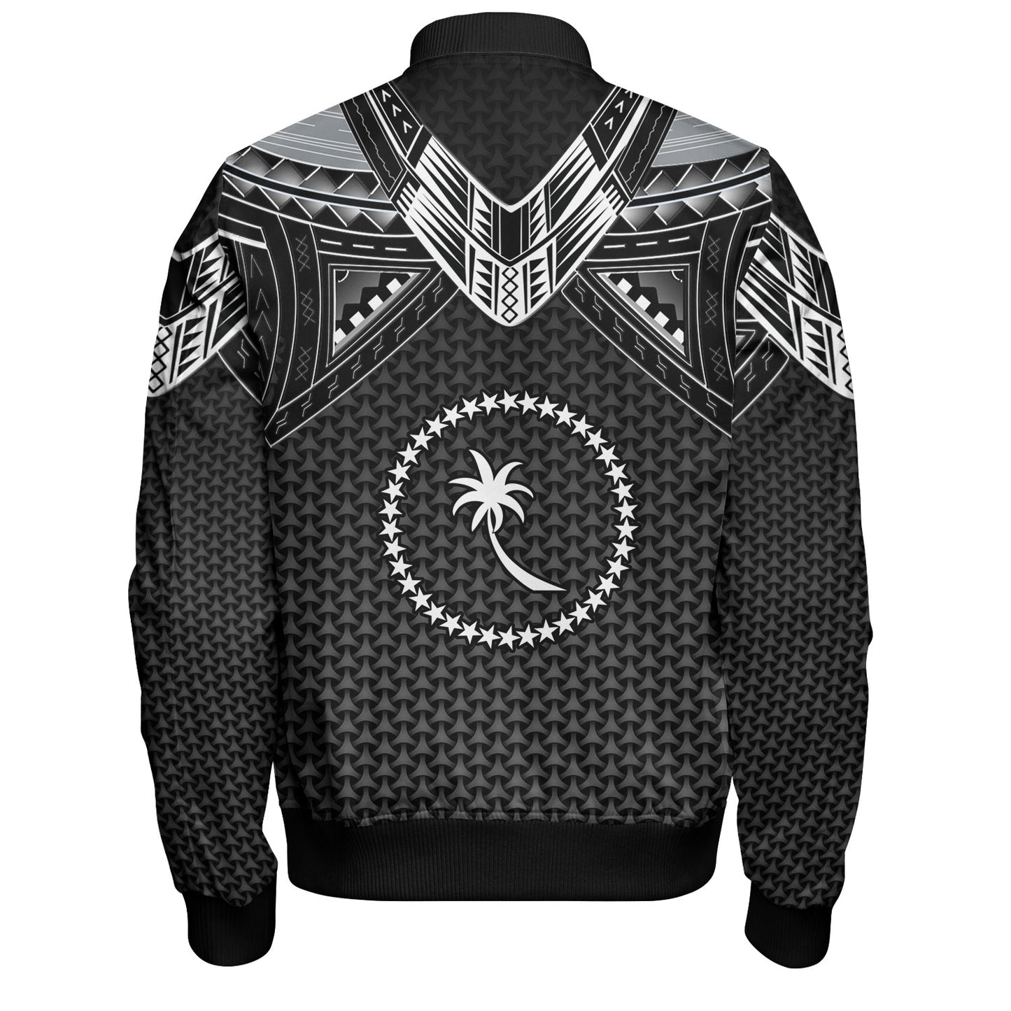 Chuuk State Custom Personalised Bomber Jacket Polynesian Tribal Tattoo