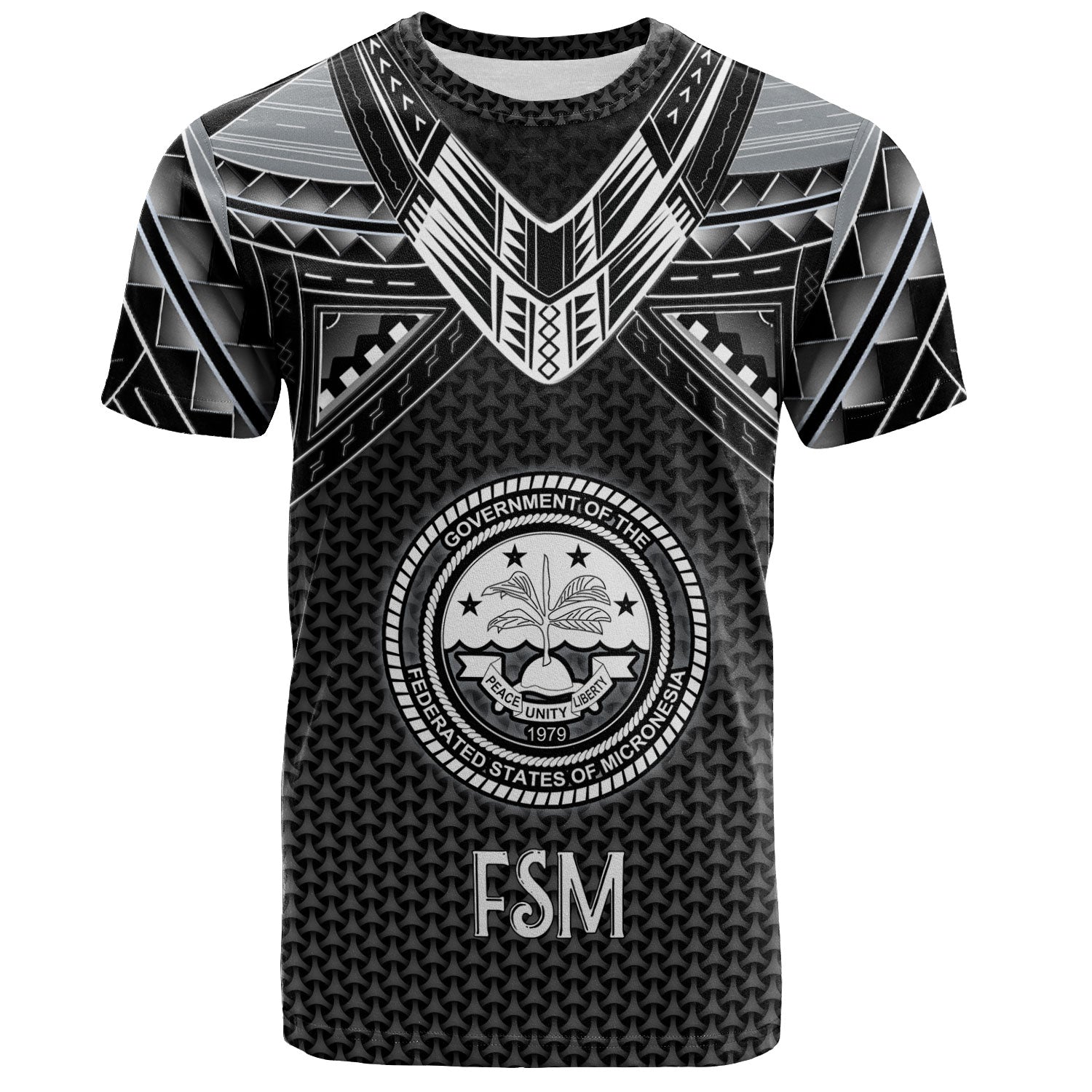 Federated States Of Micronesia Custom Personalised T-Shirt Polynesian Tribal Tattoo