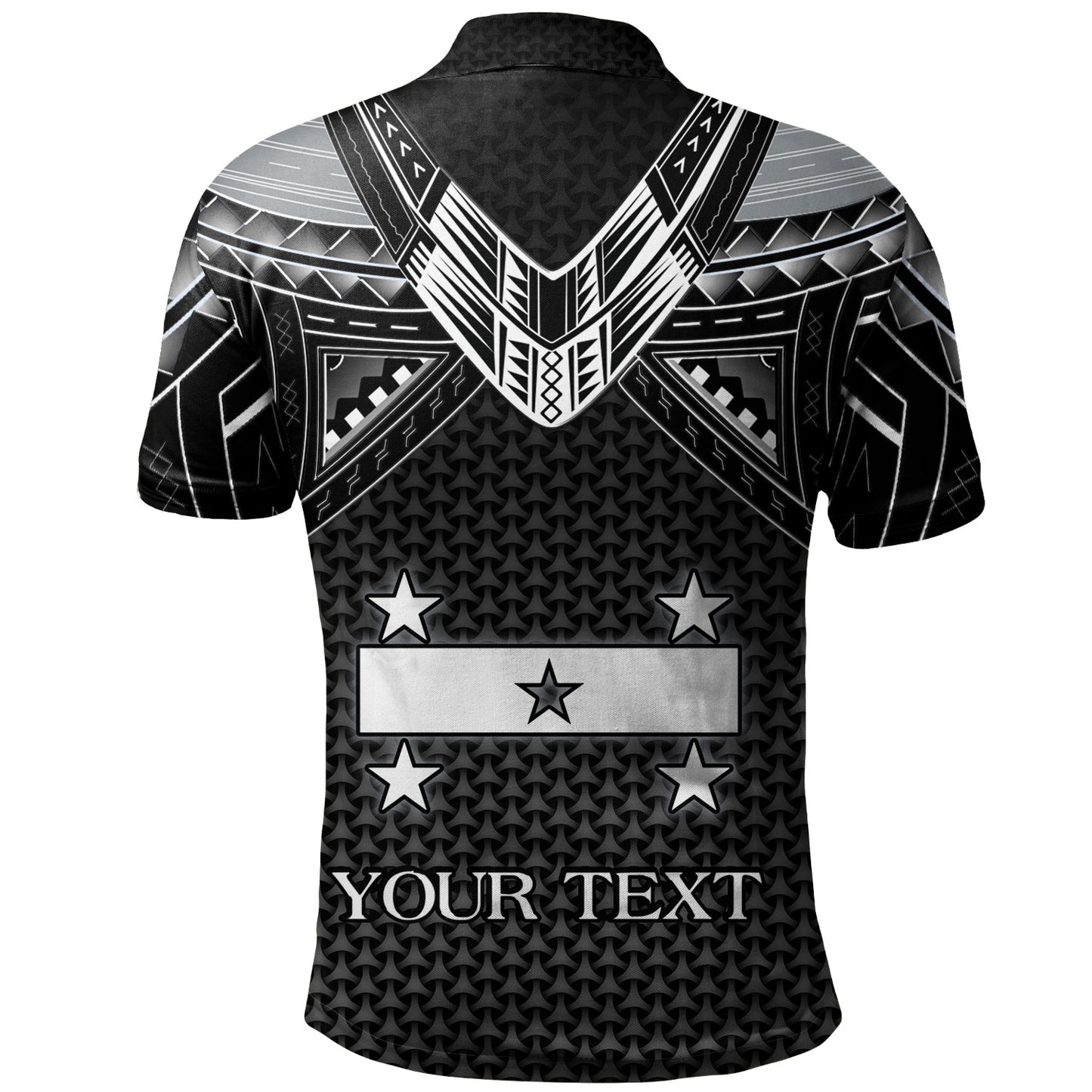 Gambier Islands Custom Personalised Polo Shirt Polynesian Tribal Tattoo