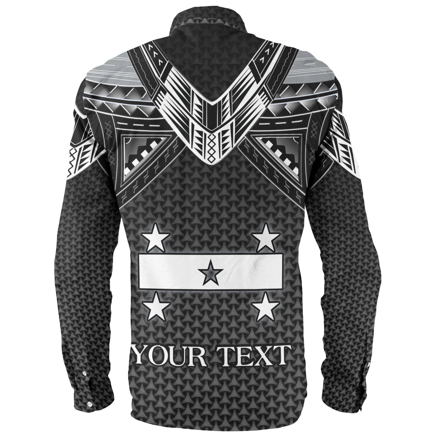 Gambier Islands Custom Personalised Long Sleeve Shirt Polynesian Tribal Tattoo