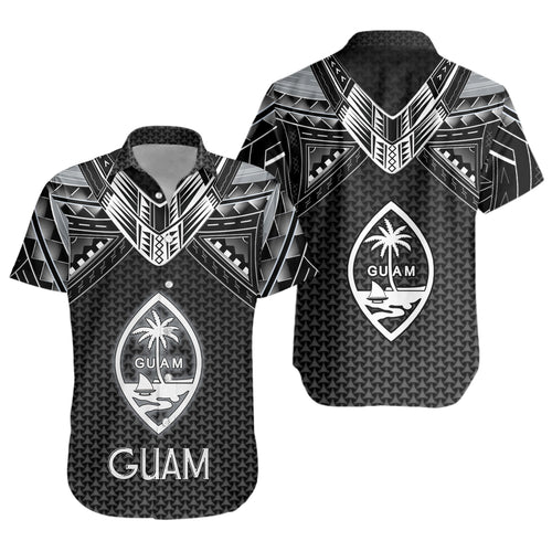 Guam Custom Personalised Short Sleeve Shirt Polynesian Tribal Tattoo