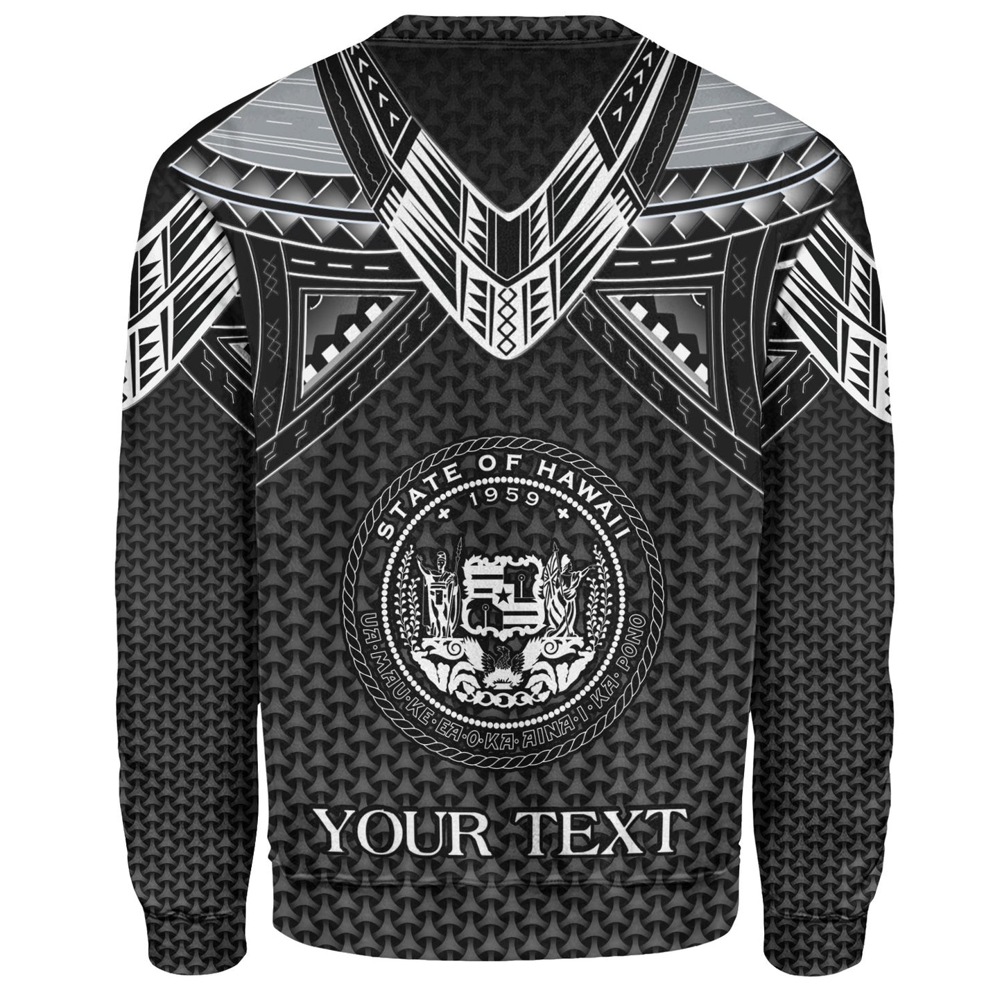 Hawaii Custom Personalised Sweatshirt Polynesian Tribal Tattoo