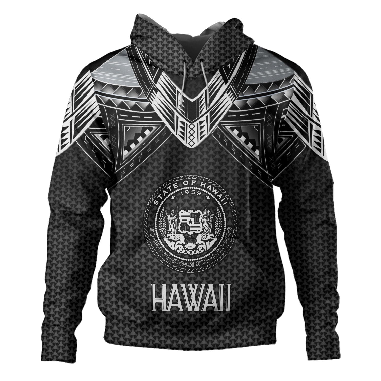 Hawaii Custom Personalised Hoodie Polynesian Tribal Tattoo