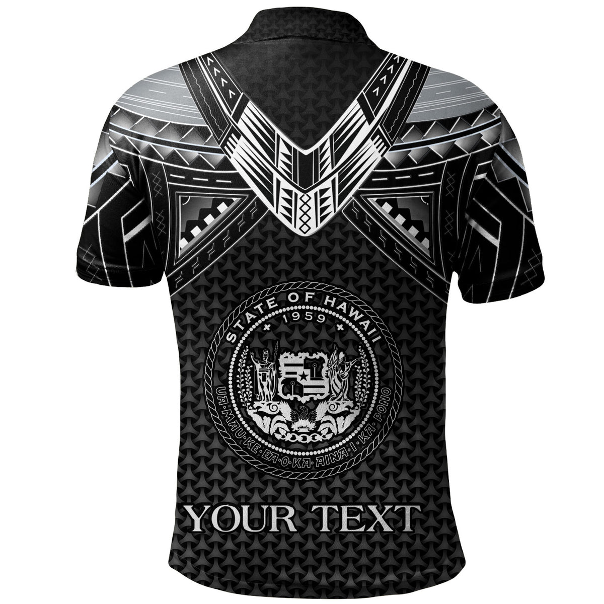 Hawaii Custom Personalised Polo Shirt Polynesian Tribal Tattoo