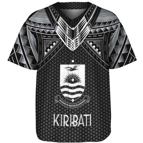 Kiribati Custom Personalised Baseball Shirt Polynesian Tribal Tattoo