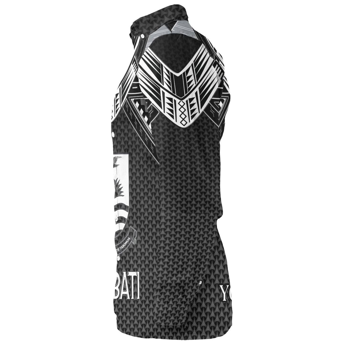 Kiribati Custom Personalised Long Sleeve Shirt Polynesian Tribal Tattoo