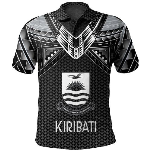 Kiribati Custom Personalised Polo Shirt Polynesian Tribal Tattoo