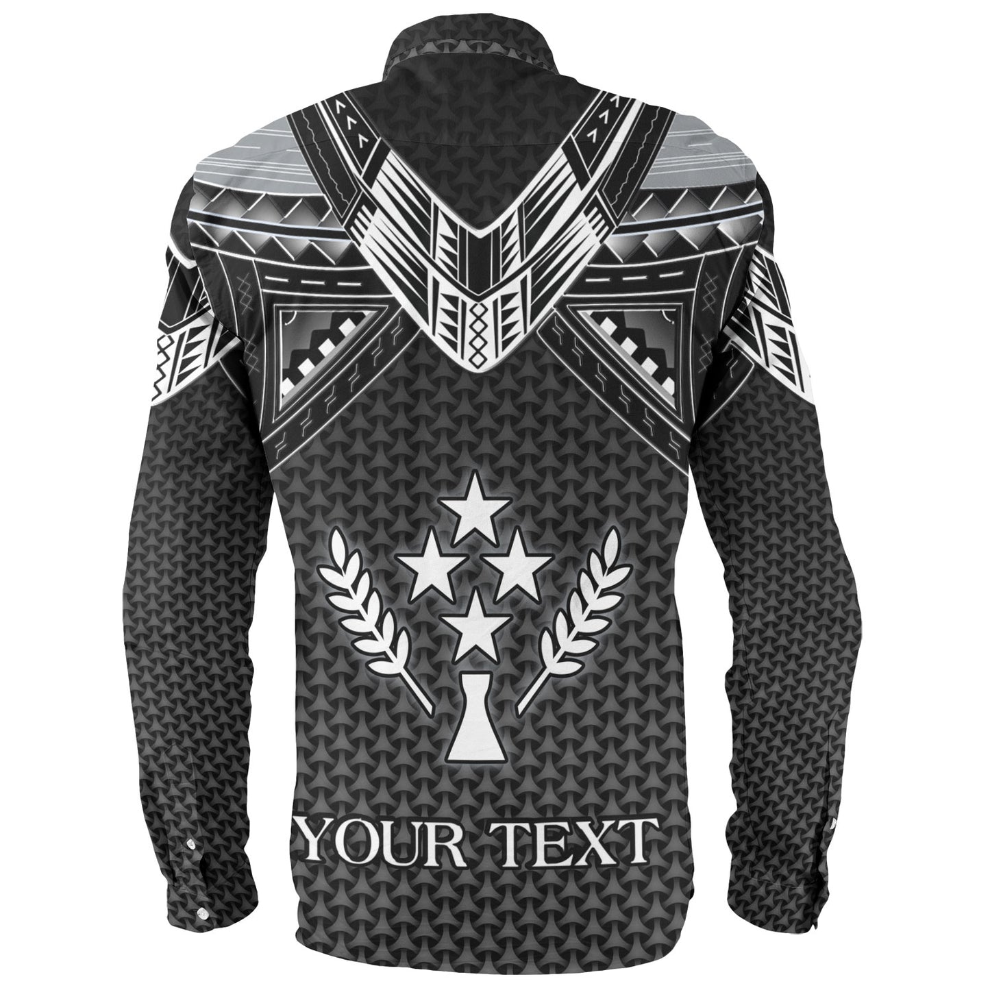Kosrae Custom Personalised Long Sleeve Shirt Polynesian Tribal Tattoo