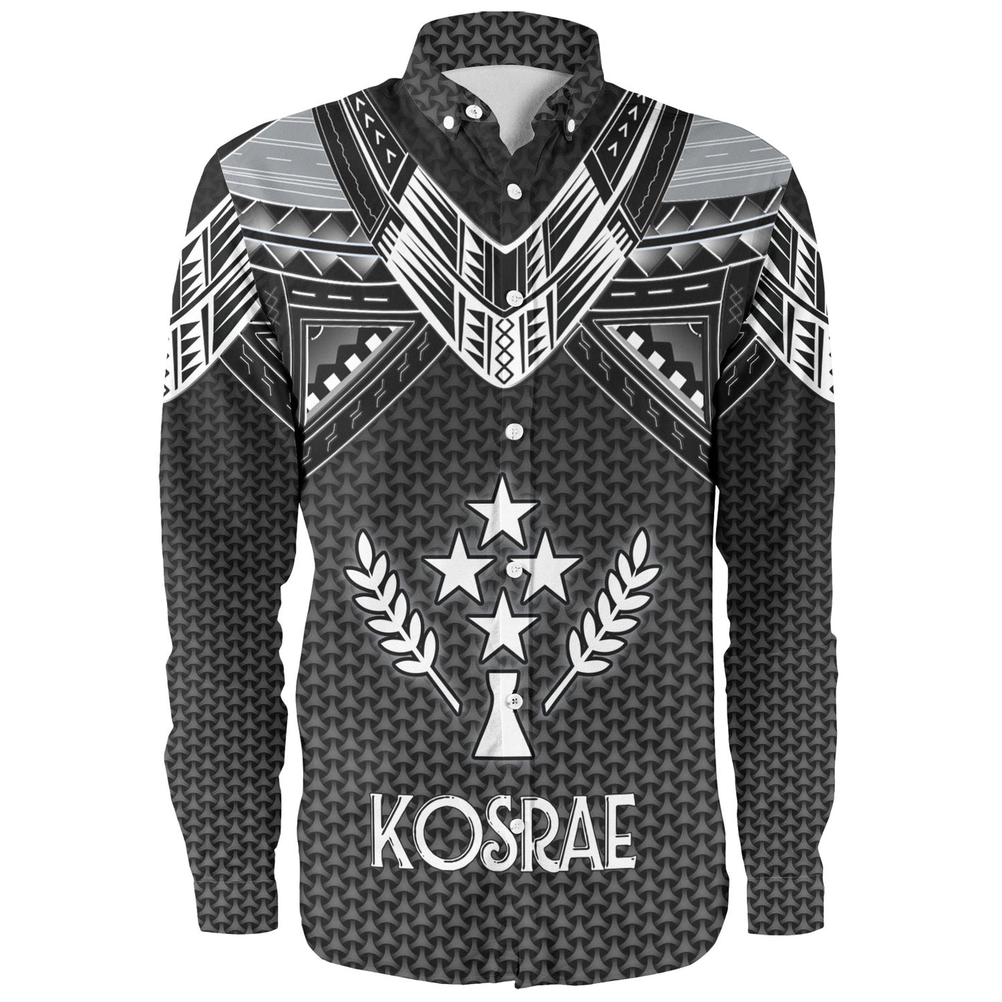 Kosrae Custom Personalised Long Sleeve Shirt Polynesian Tribal Tattoo