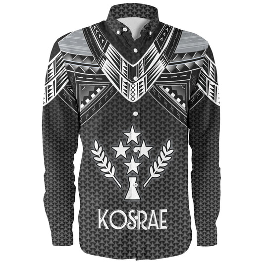 Kosrae Custom Personalised Long Sleeve Shirt Polynesian Tribal Tattoo
