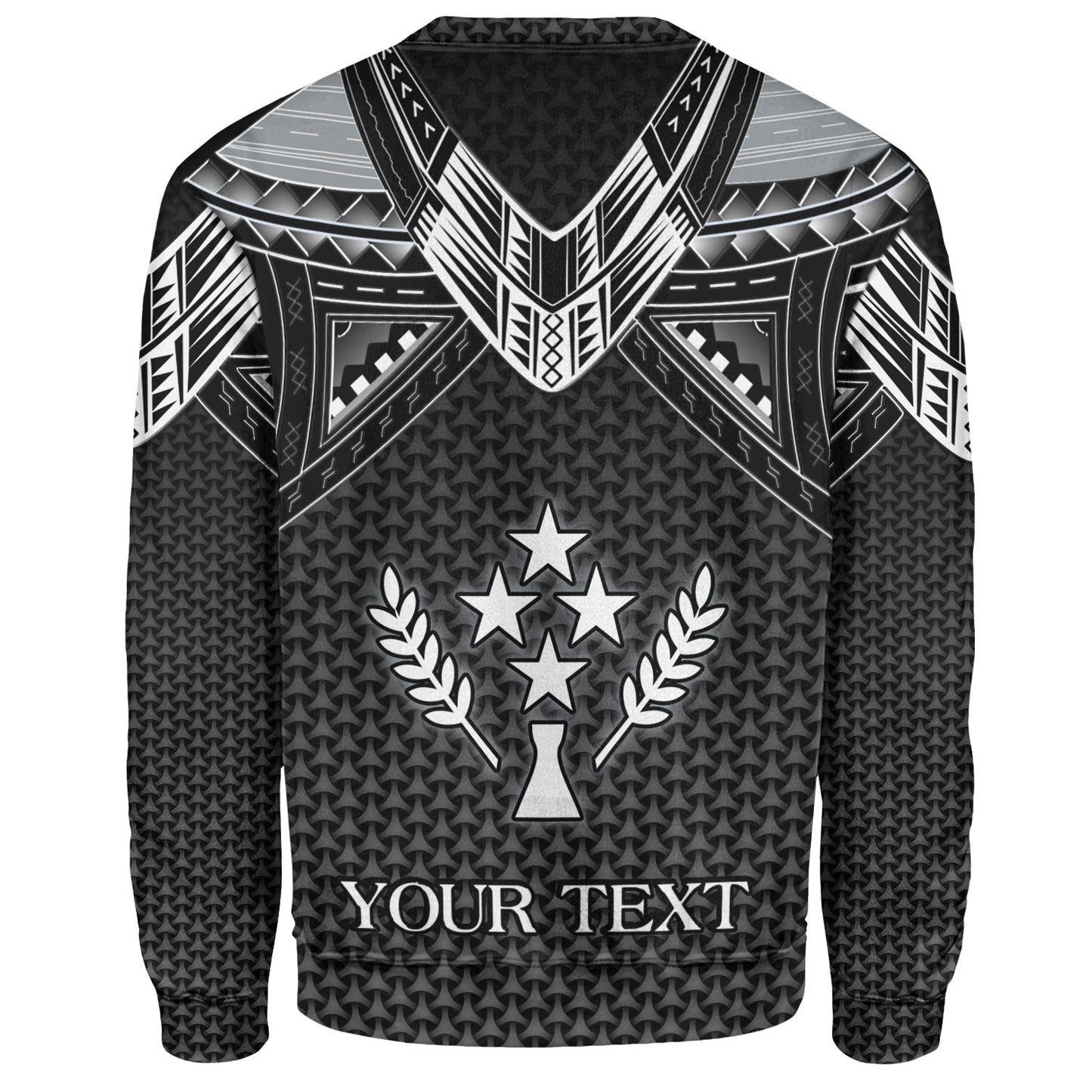 Kosrae Custom Personalised Sweatshirt Polynesian Tribal Tattoo