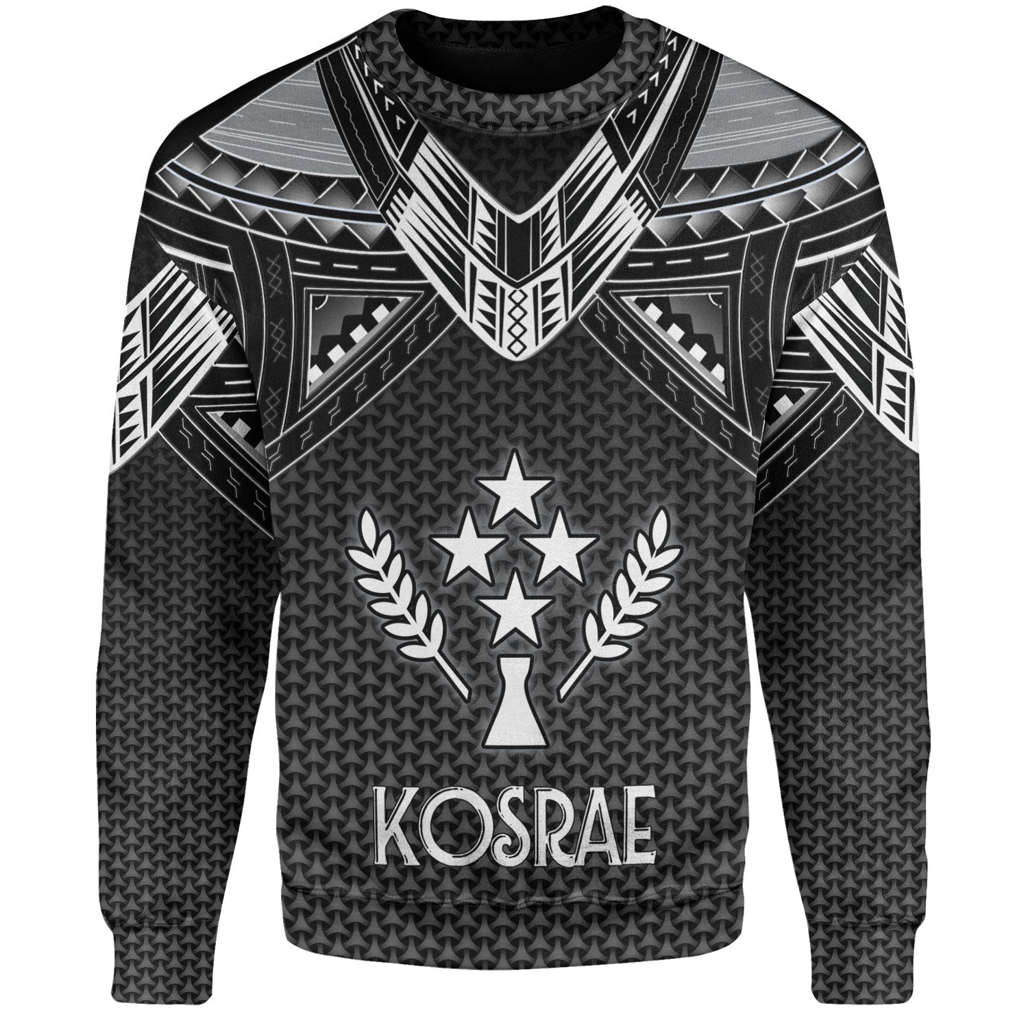 Kosrae Custom Personalised Sweatshirt Polynesian Tribal Tattoo