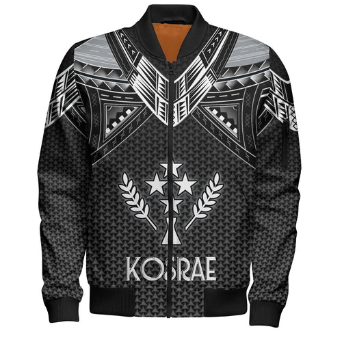 Kosrae Custom Personalised Bomber Jacket Polynesian Tribal Tattoo