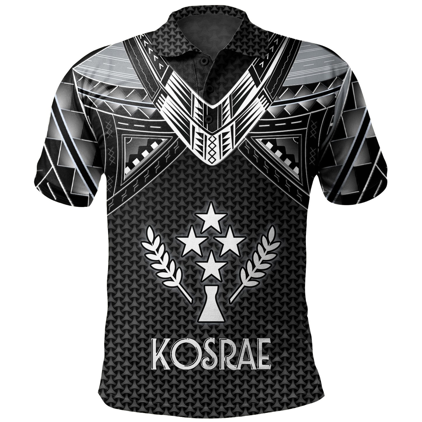 Kosrae Custom Personalised Polo Shirt Polynesian Tribal Tattoo