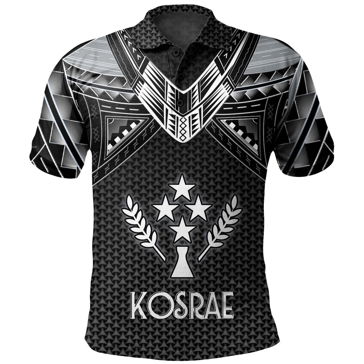 Kosrae Custom Personalised Polo Shirt Polynesian Tribal Tattoo